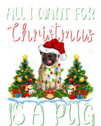 Xmas Lighting Santa All I Want For Christmas Is A Pug Meaningful Gift Softstyle Adult Sport Polo