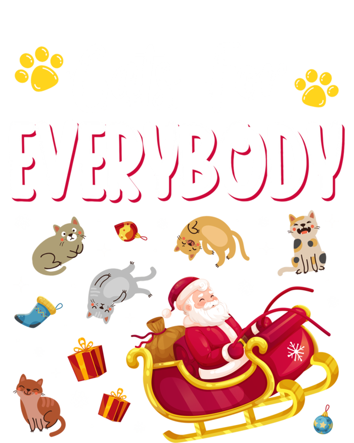 Cats For Everybody Cat Christmas Pajama Santa Ugly Christmas Cute Gift Sustainable Beanie