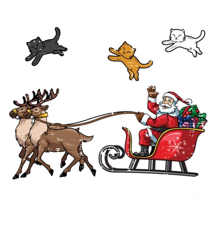 Cats For Everybody Christmas Cat Funny Xmas Santa Meaningful Gift Mesh Reversible Basketball Jersey Tank