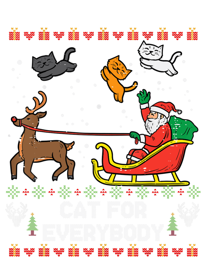 Cats For Everybody Christmas Cat Lover Santa Claus Reindeer Gift Premium Hoodie