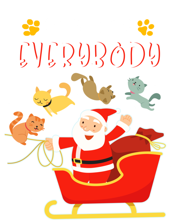 Cats For Everybody Christmas Kitten Lover Funny Gift T-Shirt