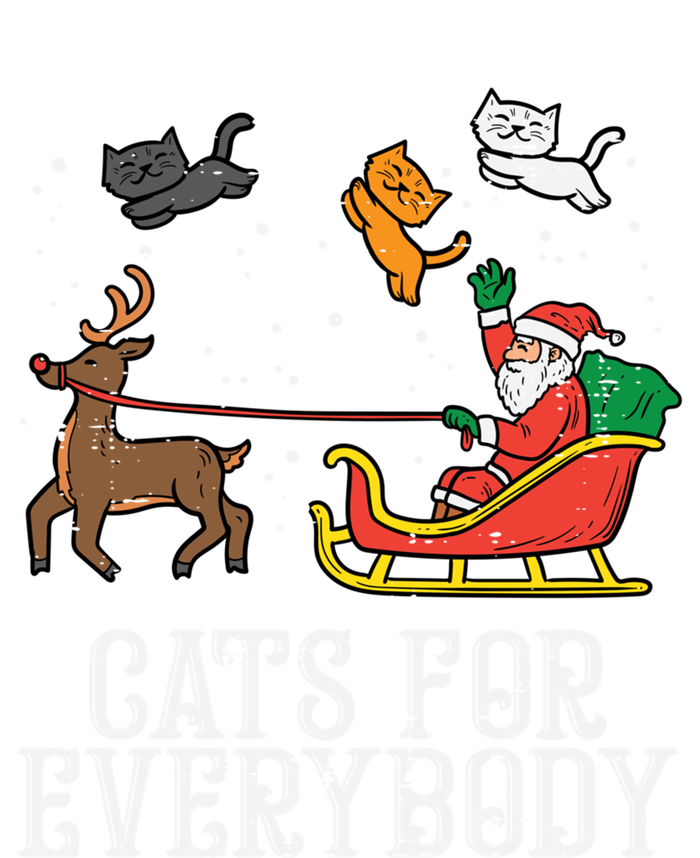 Cats For Everybody Santa Funny Christmas Pjs Xmas Cool Gift T-Shirt