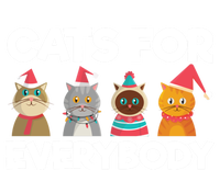 Cats For Everybody Santa Hat Kitties Merry Christmas Costume Gift Canvas