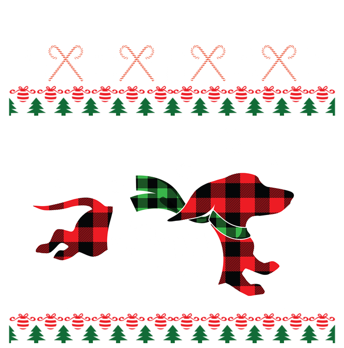 Xmas Dachshund With Scarf Dashing Through The Snow Toddler Fine Jersey T-Shirt