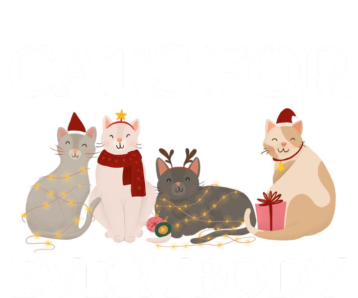 Cats For Everybody Santa Hat Kitties Merry Christmas Costume Gift 16 in Basic Backpack