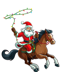 Cowboy Santa Riding A Horse Christmas Funny Performance Fleece Hoodie