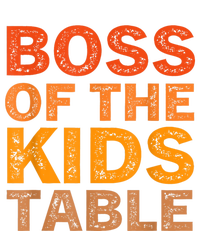 Thanksgiving For Kids Boss Of The Kids Table Thanksgiving Cooling Performance Crew T-Shirt