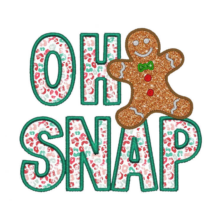 Oh Snap Gingerbread Funny ChristmasChristmas Gift Christmas In July Coaster