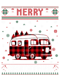 Ugly Christmas Sweater Camper Buffalo Plaid Red Xmas Gift T-Shirt