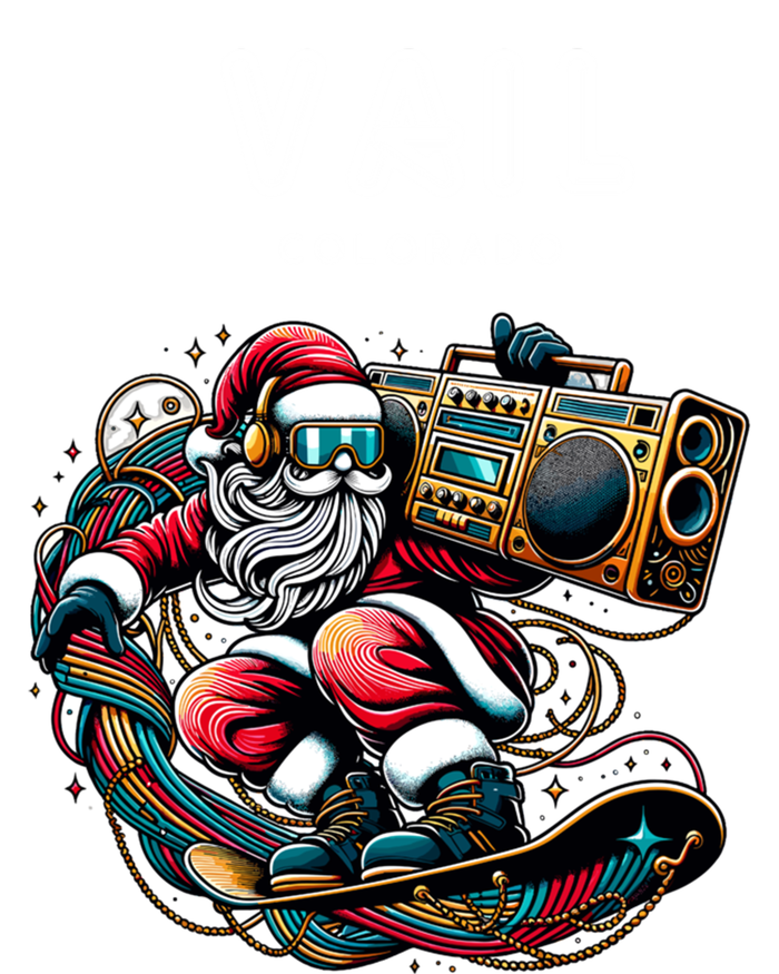 Vail Colorado Cool Snowboard Christmas Santa Cool Gift T-Shirt