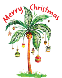 Merry Christmas Palm Tree Hawaii Hawaiian Tropical Christmas Valucap Bio-Washed Visor