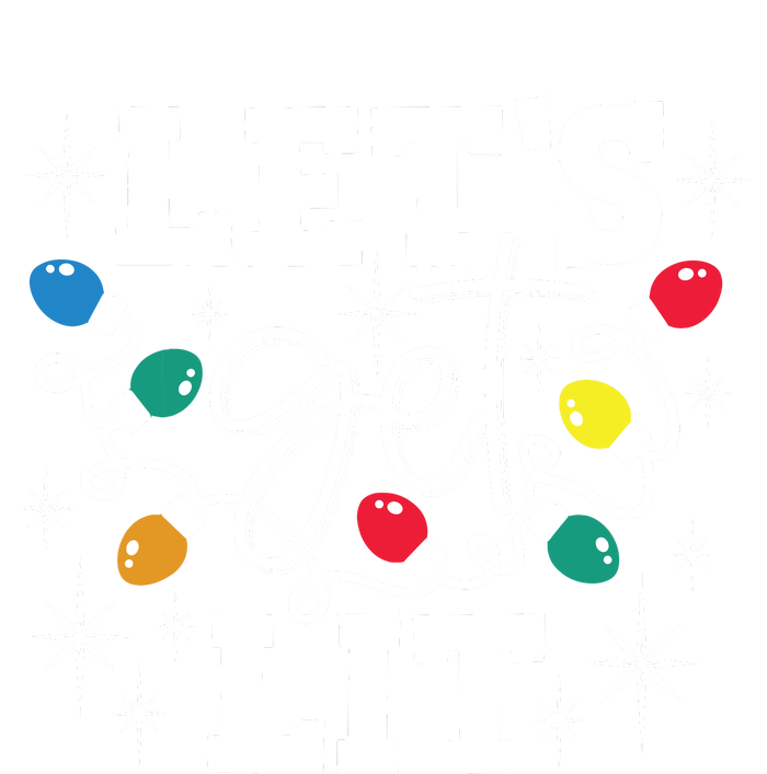 Lets Get Lit Drinking Santa Hat Christmas Lights Funny Sustainable Knit Beanie