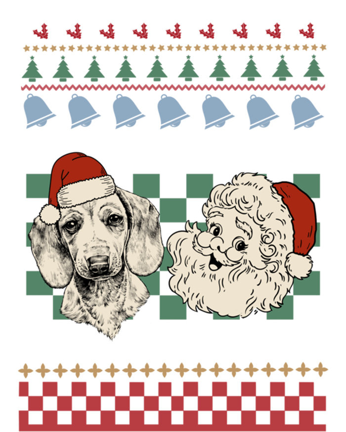 Vintage Santa Dachshund Retro Ugly Christmas Doxie Holiday Gift T-Shirt