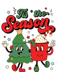 Retro Christmas Tis The Season Christmas Tree Coffee Latte T-Shirt