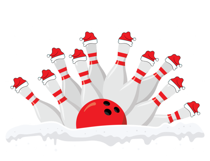 Xmas Bowling Lover Christmas Bowling Pins Santa Hat Bowl Cute Gift Kids Tie-Dye T-Shirt