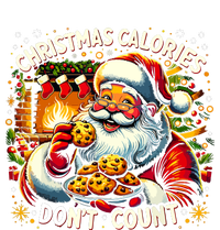 Cute Santa Cookie Funny Christmas Calories Dont Count Gift Grommeted Golf Towel