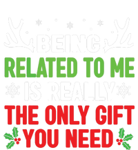 Being Related To Me Funny Christmas Family Performance Fleece Hoodie