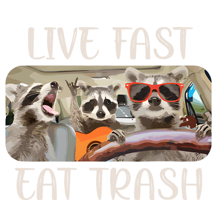 Live Fast Eat Trash Animal Raccoon Impact Tech Backpack