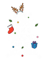 Being Related To Me Funny Xmas Christmas Quote Lettering Meaningful Gift V-Neck T-Shirt