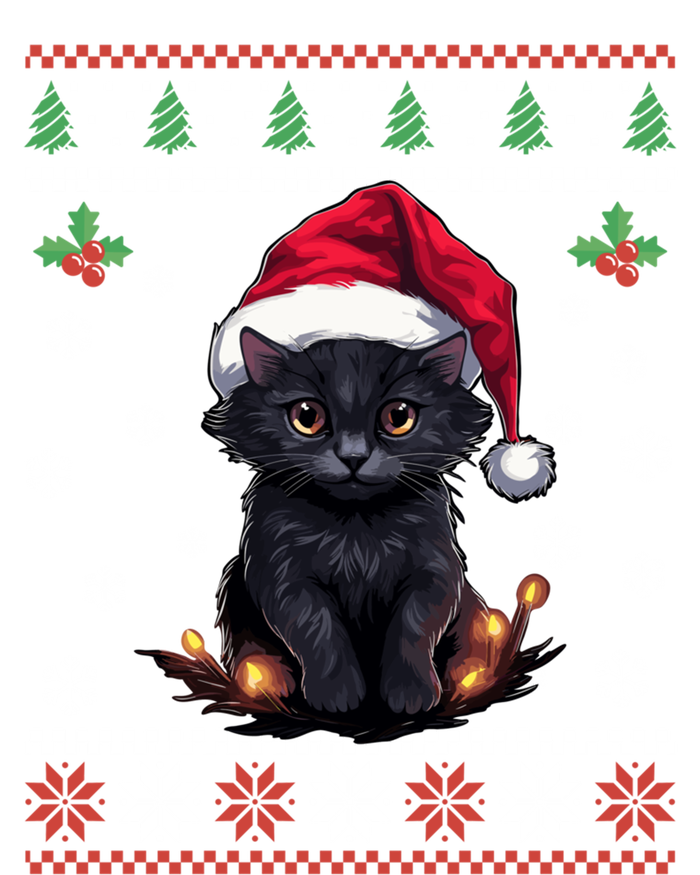 Black Cat Ugly Christmas Sweater Xmas Kitten For Adults Cool Gift Hoodie