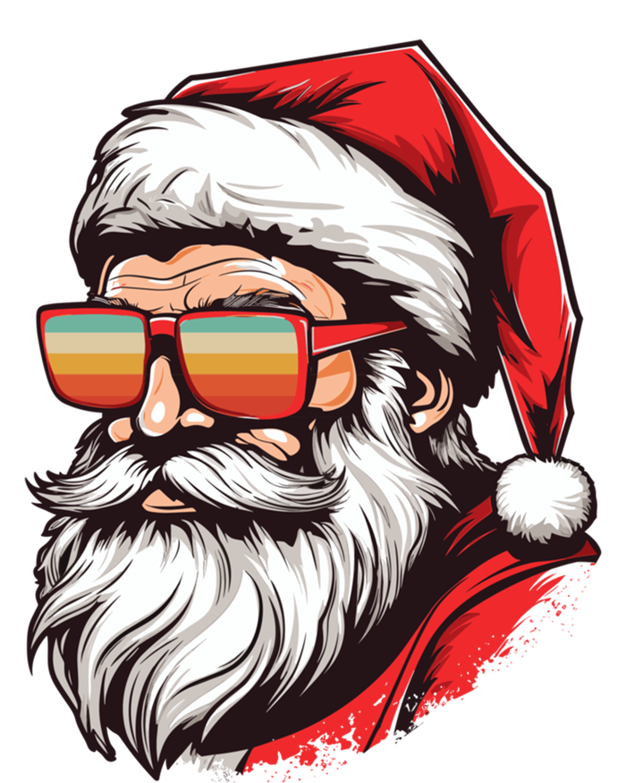 Christmas Santa Face Retro Sunglasses Xmas Gift Softstyle Adult Sport Polo