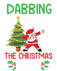 Dabbing Around The Christmas Tree Funny Santa Claus Holiday Gift Premium T-Shirt