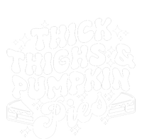 Thick Thighs Pumpkin Pies Autumn Thanksgiving Groovy Retro 7 Panel Mesh Trucker Snapback Hat