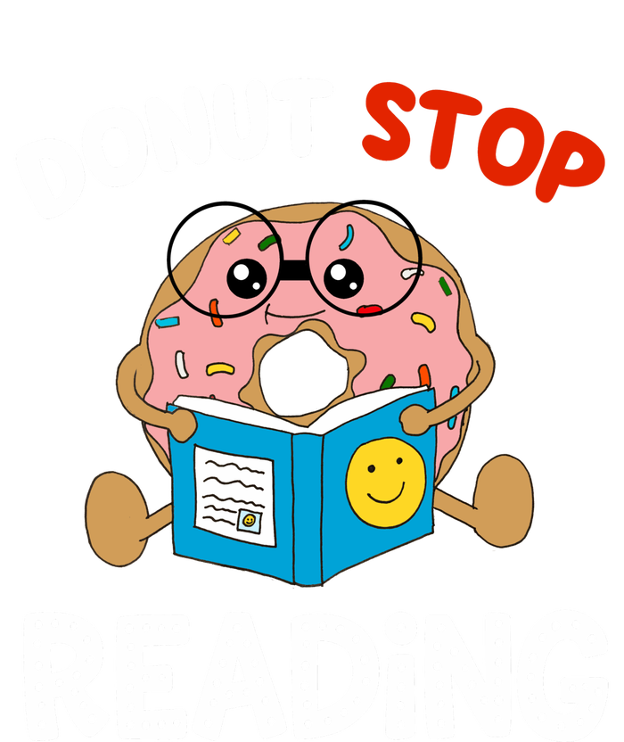 Donut Stop Reading Funny Book Readers Girls Sustainable Bucket Hat