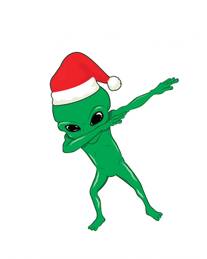 Dabbing Through The Snow Alien Santa Ugly Christmas Sweater Gift T-Shirt