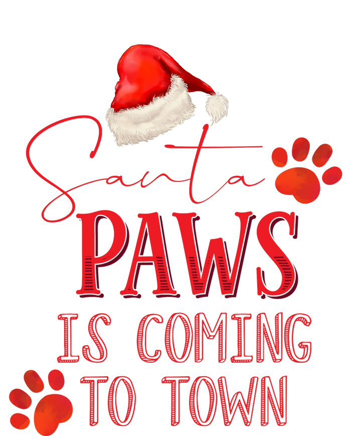 Santa Paws Is Coming To Town Christmas High Crown Mesh Back Trucker Hat