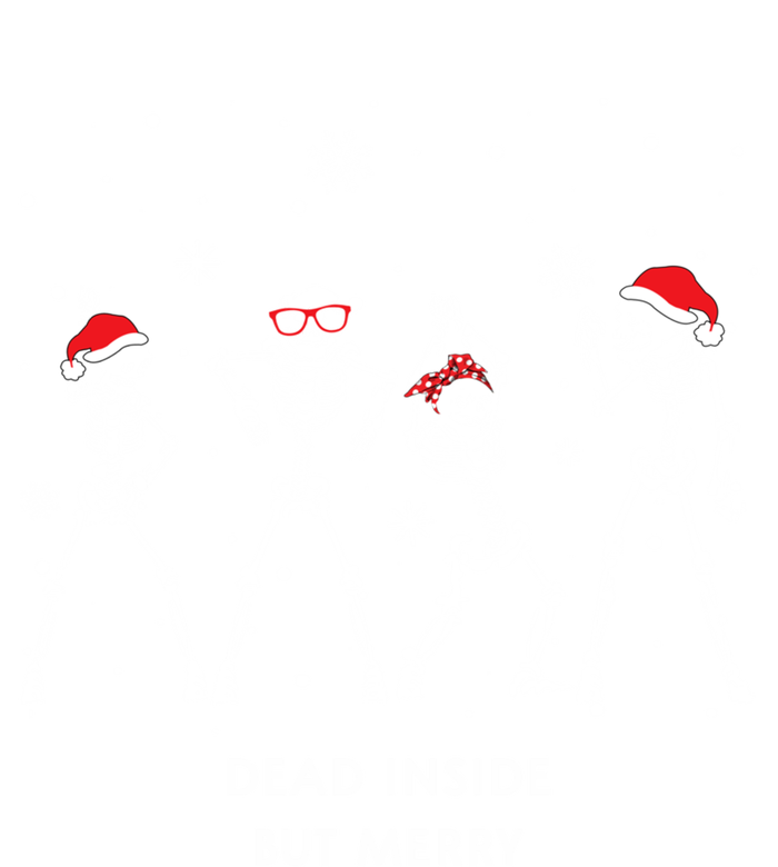 Funny Skeleton Xmas Dead Inside But Merry Skeleton Dancing Gift T-Shirt