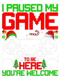 I Paused My Game To Be Here Video Gamer Gaming Christmas Funny Gift Tie-Dye T-Shirt