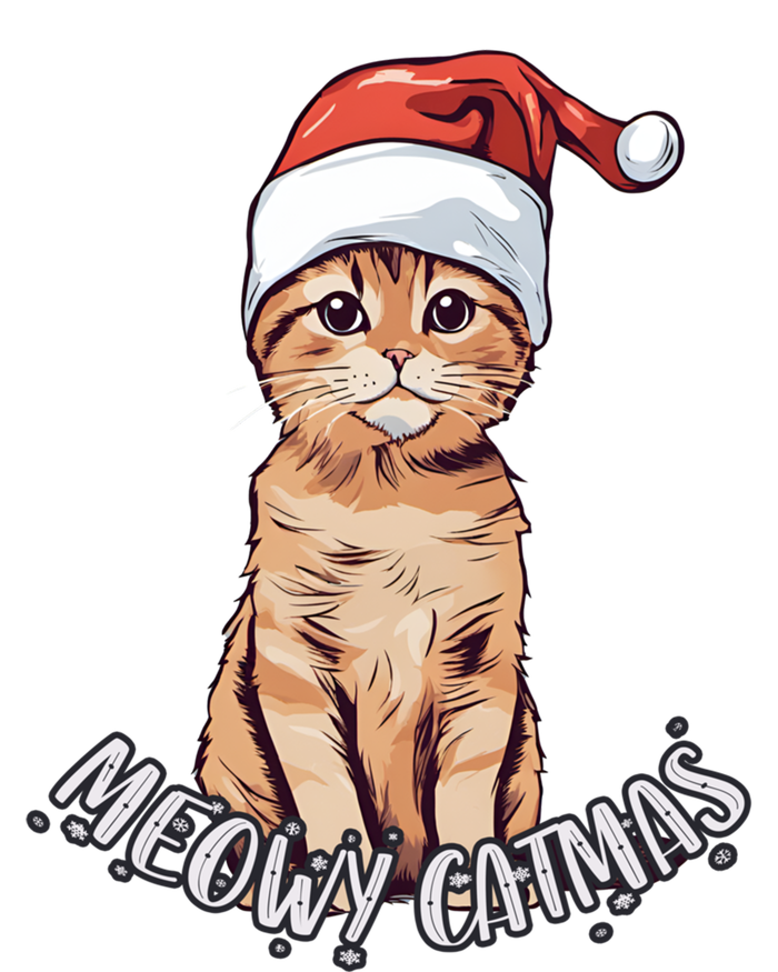 Meowy Catmas Cute Ginger Kitten Santa Hat Merry Christmas Meaningful Gift Coaster