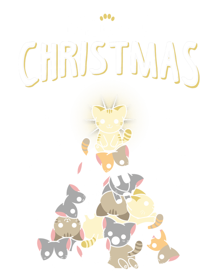 Meowy Christmas Cute Cat Lover Gift T-Shirt