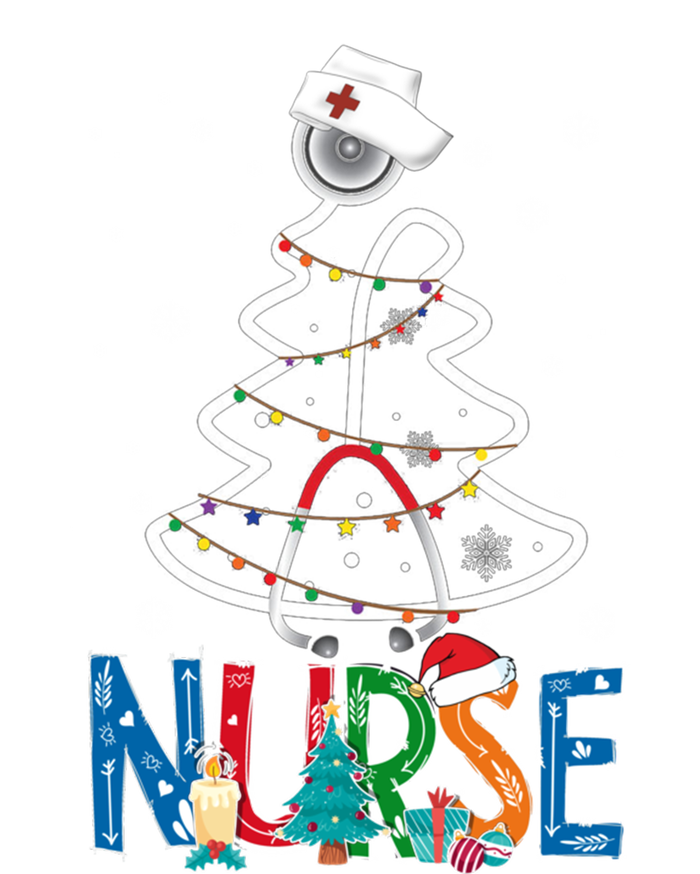 Nurse Christmas Tree Christmas Scrub Nursing Xmas Nurse Gift Tank Top