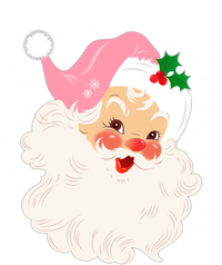 Retro Santa Face In Pink Hat Vintage Christmas Santa Claus Funny Gift Magnet