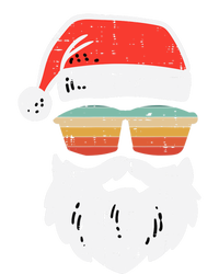 Santa Face Retro Sunglasses Christmas Xmas Gift Women's Racerback Tank