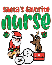 Santas Favorite Nurse Christmas Xmas Nursing Scrub Top Gift T-Shirt