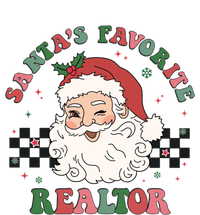 SantaS Favorite Realtor Retro Groovy Santa Face Christmas Meaningful Gift Bumper Sticker