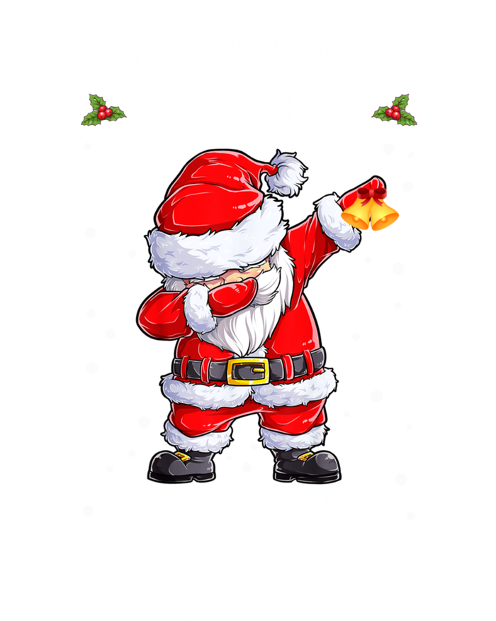 She Jingled My Bells And Now SheS Pregnant Santa Dabbing Gift Ladies Essential Tank