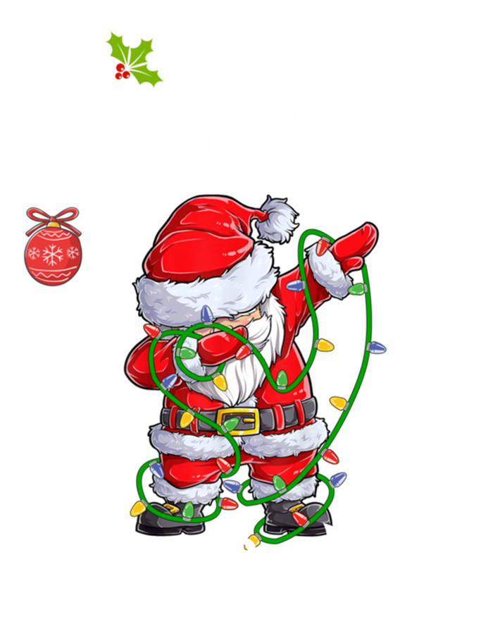 This Is My Christmas Pajama Cute Christmas Dabbing Santa Great Gift Women's V-Neck T-Shirt