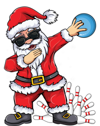 Xmas Dabbing Santa Bowling Ball And Pins Christmas Bowling Meaningful Gift T-Shirt