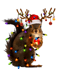 Funny Christmas Squirrel Lights Reindeer Christmas Costume Cooling Performance Long Sleeve Crew