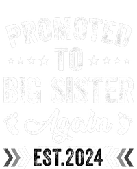 Promoted To Big Sister Again Est 2024 Announcement Tie-Dye Long Sleeve Shirt