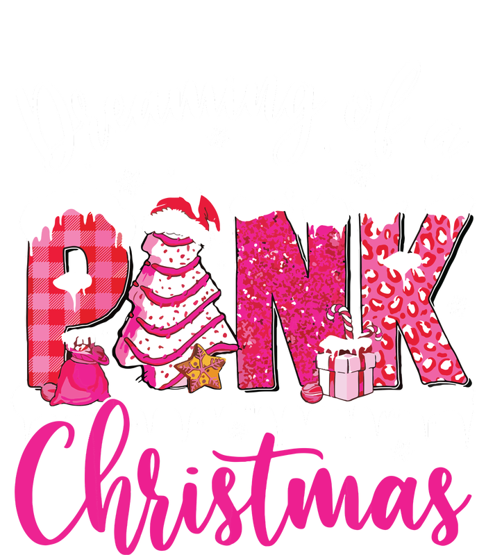 Dreaming Of A Pink Christmas Tree Cakes Xmas Holiday Pajamas T-Shirt