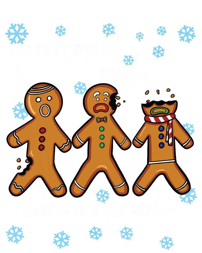 Gingerbread Man Cookie My Butt Hurts Funny Christmas Cooling Performance Crew T-Shirt