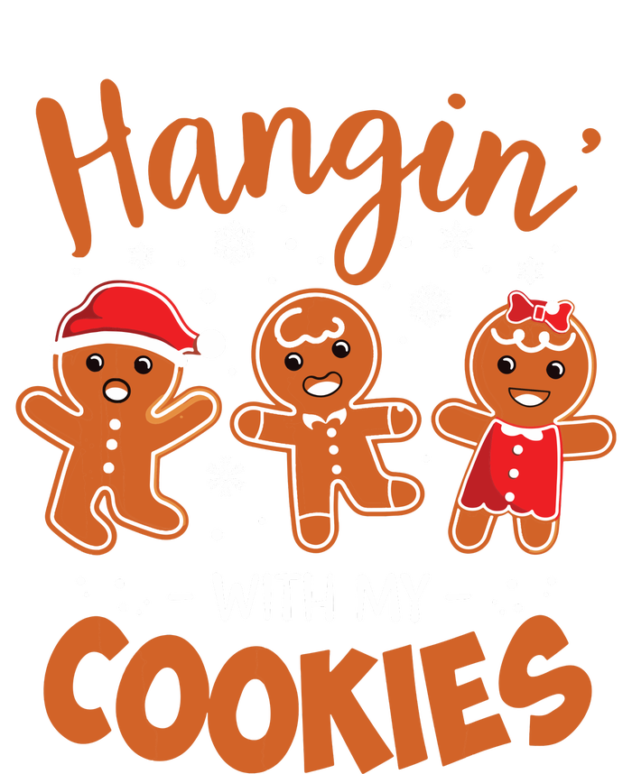 Hangin With My Cookies Gingerbread Women Christmas Teacher T-Shirt