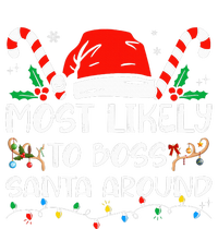 Most Likely To Boss Santa Around Funny Christmas  Sustainable Beanie