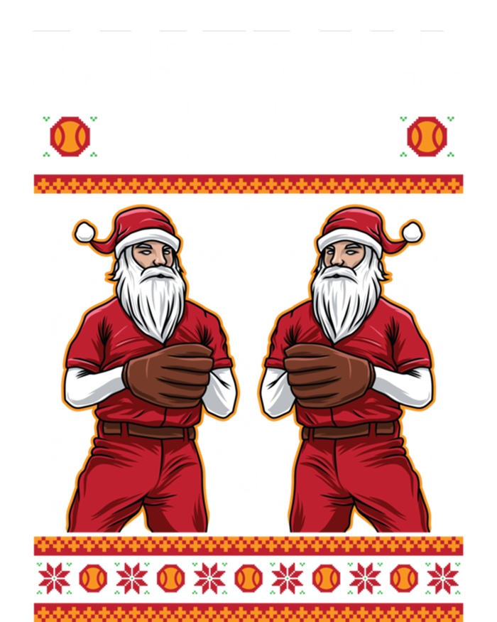 Baseball Vibes Funny Santa Claus Baseball Player Christmas Cute Gift Premium T-Shirt