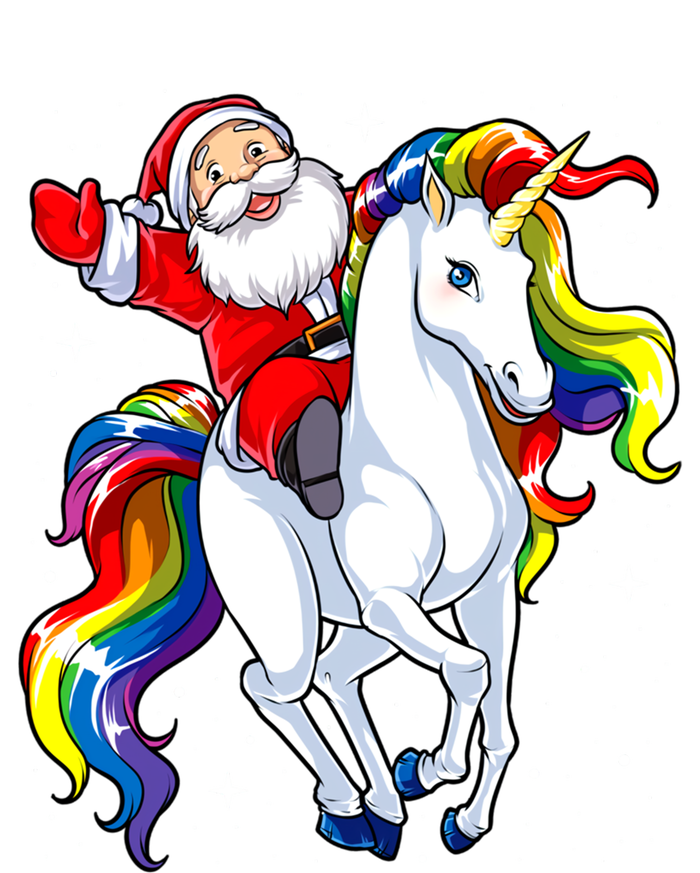 Funny Santa Claus Riding A Unicorn Cute Christmas Lover Gift Button